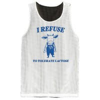 I Refuse To Tolerate Lactose Cow Mesh Reversible Basketball Jersey Tank