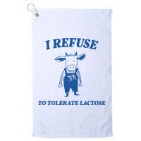 I Refuse To Tolerate Lactose Cow Golf Towel
