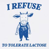 I Refuse To Tolerate Lactose Cow Golf Towel