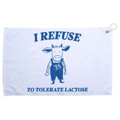 I Refuse To Tolerate Lactose Cow Grommeted Golf Towel