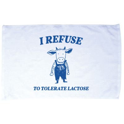 I Refuse To Tolerate Lactose Cow Microfiber Hand Towel