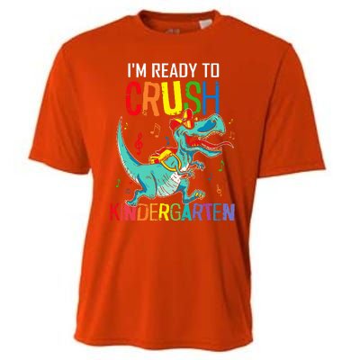 Im Ready To Crush Kindergarten Dinosaur Back To School Cooling Performance Crew T-Shirt