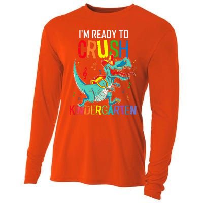 Im Ready To Crush Kindergarten Dinosaur Back To School Cooling Performance Long Sleeve Crew