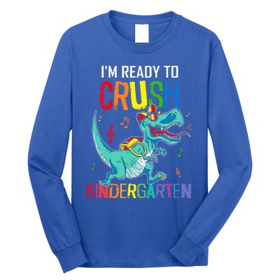 Im Ready To Crush Kindergarten Dinosaur Back To School Long Sleeve Shirt