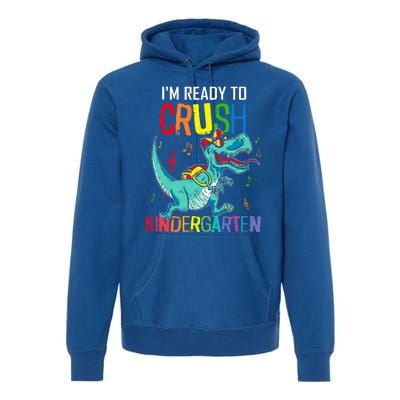 Im Ready To Crush Kindergarten Dinosaur Back To School Premium Hoodie