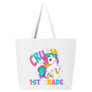 Im Ready To Crush 1st Grade Unicorn Back To School 25L Jumbo Tote