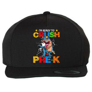 I'm Ready To Crush Pre K Dinosaur Back To School Wool Snapback Cap