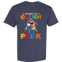 I'm Ready To Crush Pre K Dinosaur Back To School Garment-Dyed Heavyweight T-Shirt