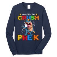 I'm Ready To Crush Pre K Dinosaur Back To School Long Sleeve Shirt