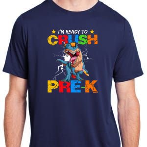 I'm Ready To Crush Pre K Dinosaur Back To School Adult ChromaSoft Performance T-Shirt