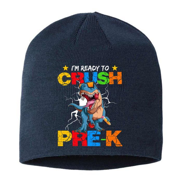 I'm Ready To Crush Pre K Dinosaur Back To School Sustainable Beanie