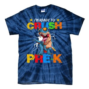 I'm Ready To Crush Pre K Dinosaur Back To School Tie-Dye T-Shirt