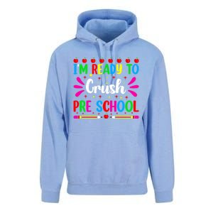 Im Ready To Crush Preschool Teacher Students Back To School Gift Unisex Surf Hoodie