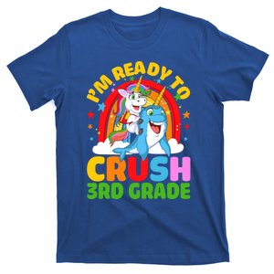 Im Ready To Crush 3Rd Grade Unicorn Narwhal Back To School Gift T-Shirt