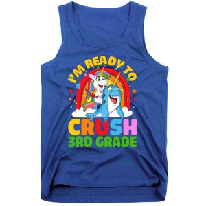 Im Ready To Crush 3Rd Grade Unicorn Narwhal Back To School Gift Tank Top