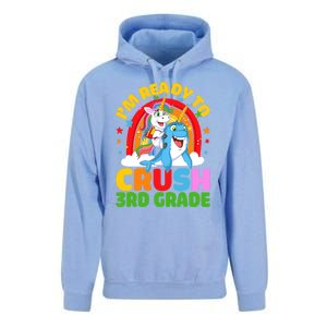 Im Ready To Crush 3Rd Grade Unicorn Narwhal Back To School Gift Unisex Surf Hoodie