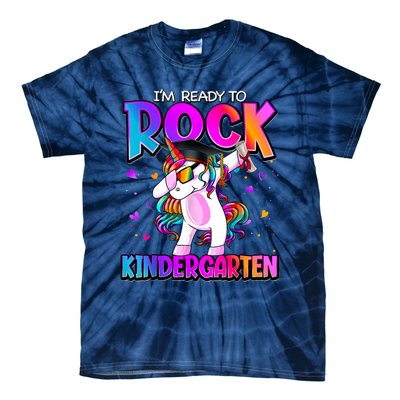 Im Ready To Rock Kindergarten Unicorn Back To School Girl Tie-Dye T-Shirt