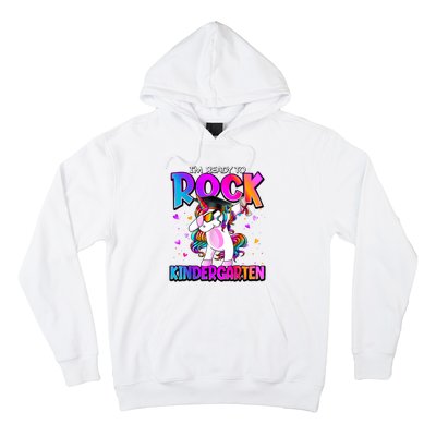 Im Ready To Rock Kindergarten Unicorn Back To School Girl Hoodie