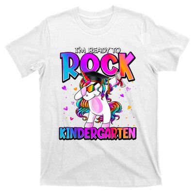 Im Ready To Rock Kindergarten Unicorn Back To School Girl T-Shirt