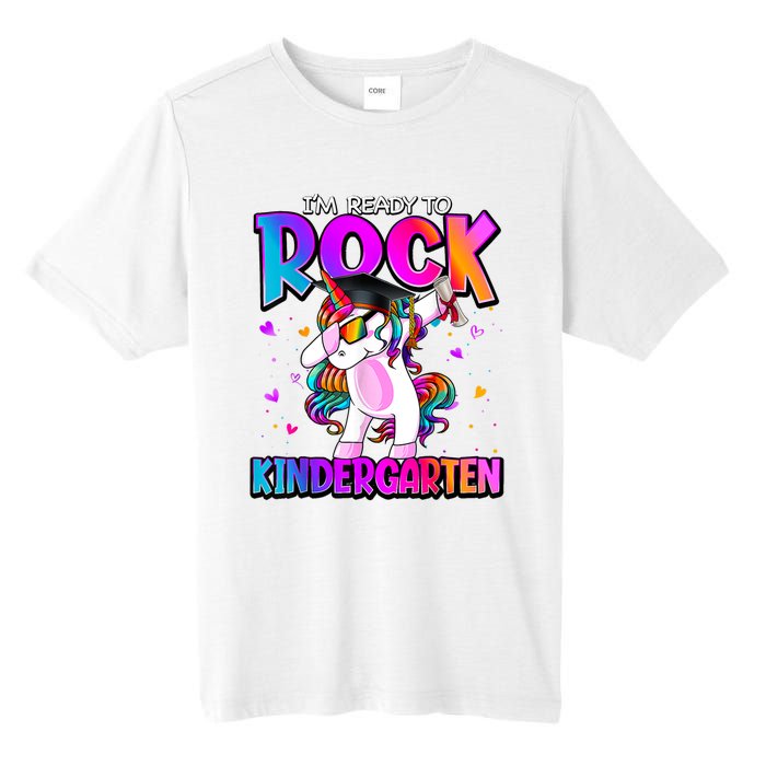 Im Ready To Rock Kindergarten Unicorn Back To School Girl Tall Fusion ChromaSoft Performance T-Shirt