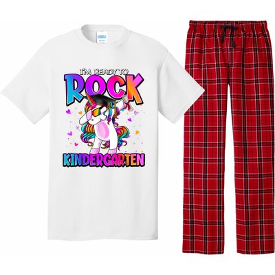 Im Ready To Rock Kindergarten Unicorn Back To School Girl Pajama Set