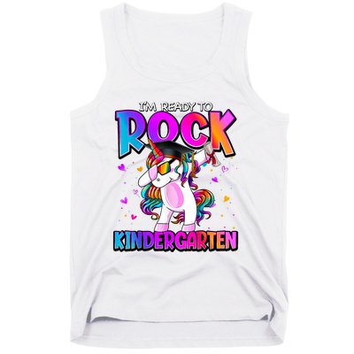 Im Ready To Rock Kindergarten Unicorn Back To School Girl Tank Top