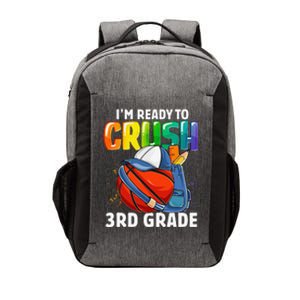 Im Ready To Crush 3rd Grade Basketball Back To School Vector Backpack