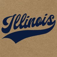 Illinois Retro Throwback Design Classic Cotton Canvas Backpack