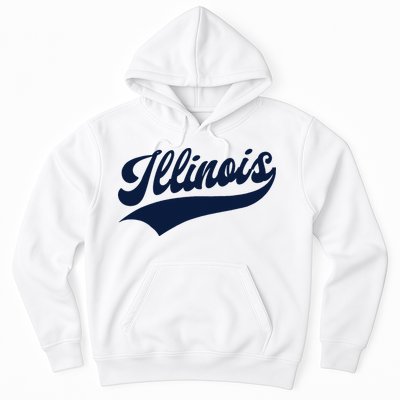 Illinois Retro Throwback Design Classic Hoodie