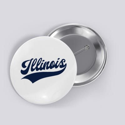 Illinois Retro Throwback Design Classic Button