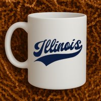 Illinois Retro Throwback Design Classic Mug