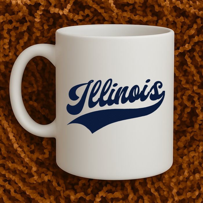 Illinois Retro Throwback Design Classic Mug