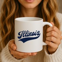 Illinois Retro Throwback Design Classic Mug