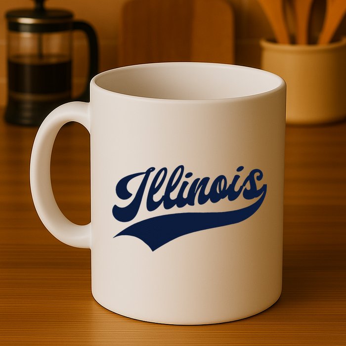 Illinois Retro Throwback Design Classic Mug