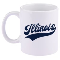 Illinois Retro Throwback Design Classic 11oz C Handle Ceramic Mug
