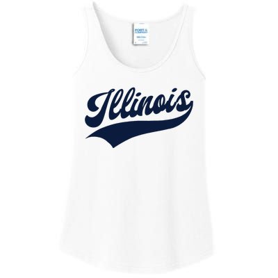 Illinois Retro Throwback Design Classic Ladies Essential Tank