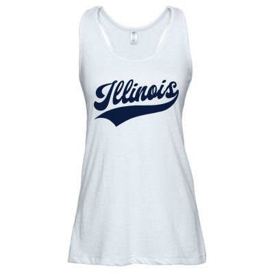 Illinois Retro Throwback Design Classic Ladies Essential Flowy Tank