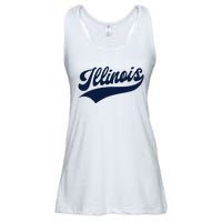 Illinois Retro Throwback Design Classic Ladies Essential Flowy Tank