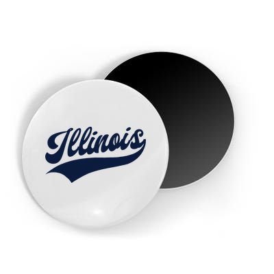 Illinois Retro Throwback Design Classic Magnet