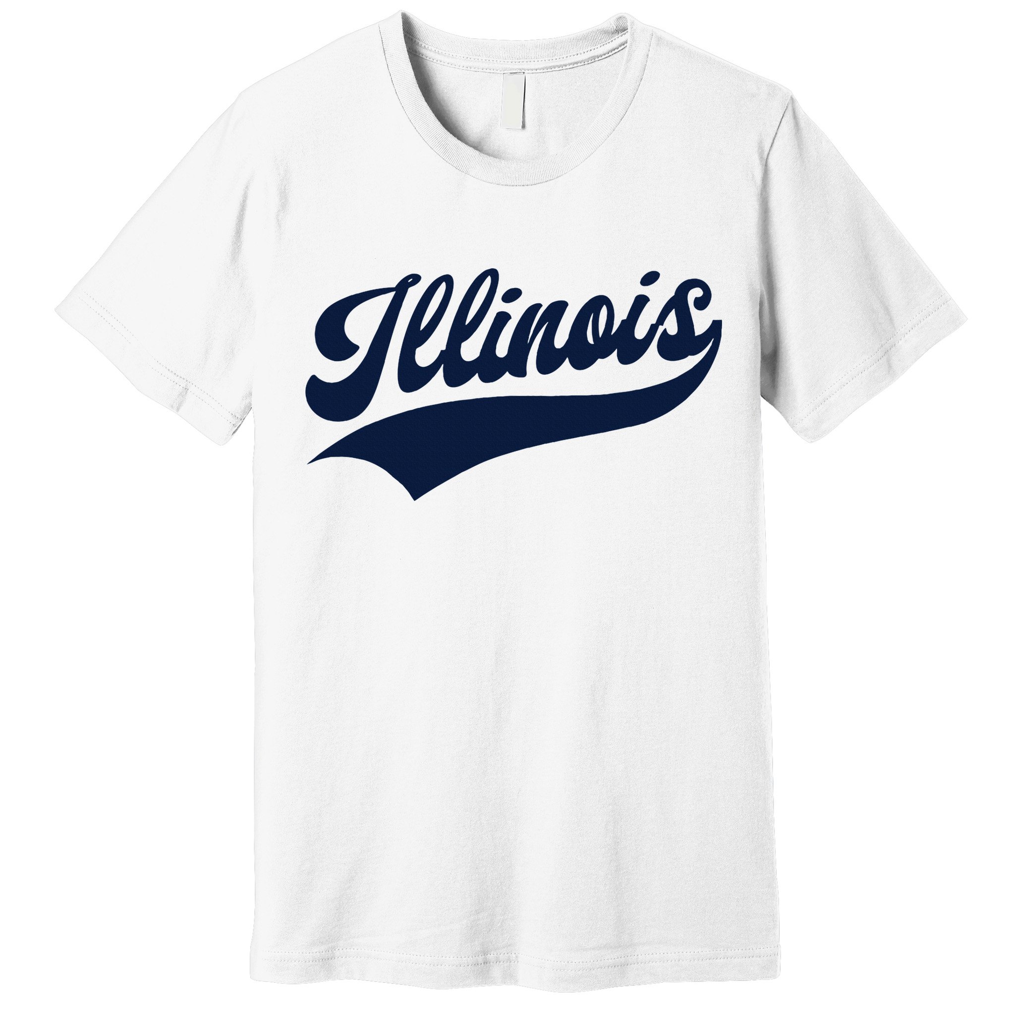 Illinois Retro Throwback Design Classic Premium T-Shirt