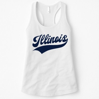 Illinois Retro Throwback Design Classic Womens Tank Top