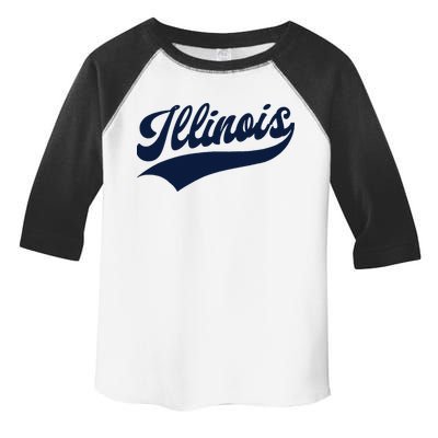 Illinois Retro Throwback Design Classic Toddler Fine Jersey T-Shirt