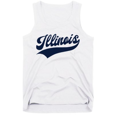 Illinois Retro Throwback Design Classic Tank Top