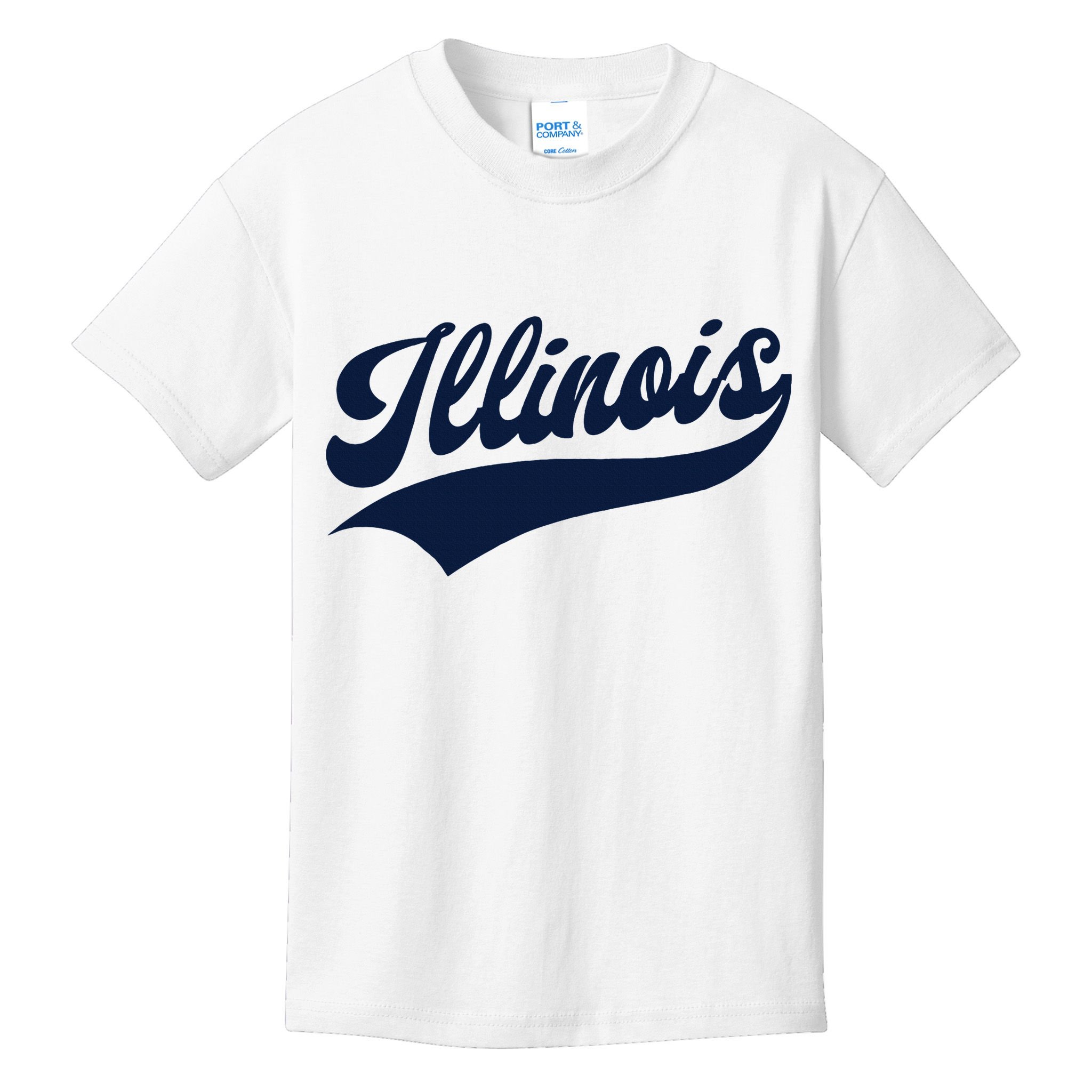 Illinois Retro Throwback Design Classic Kids T-Shirt