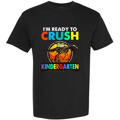 im ready to crush kindergarten back to school dinosaur Garment-Dyed Heavyweight T-Shirt