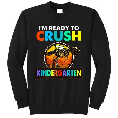 im ready to crush kindergarten back to school dinosaur Sweatshirt