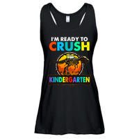 im ready to crush kindergarten back to school dinosaur Ladies Essential Flowy Tank