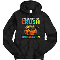 im ready to crush kindergarten back to school dinosaur Tie Dye Hoodie