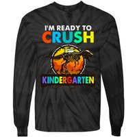 im ready to crush kindergarten back to school dinosaur Tie-Dye Long Sleeve Shirt