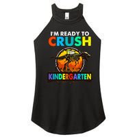 im ready to crush kindergarten back to school dinosaur Women's Perfect Tri Rocker Tank